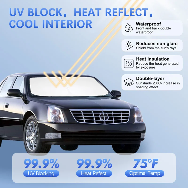 Car Windshield Sun Shade For Cadillac DeVille CT5 CT6 CTS Sunshade Sun Visor Protector Blocks UV Rays Summer Car Accessories
Car Windshield Sun Shade For Cadillac DeVille CT5 CT6 CTS Sunshade Sun Visor Protector Blocks UV Rays Summer Car Accessories