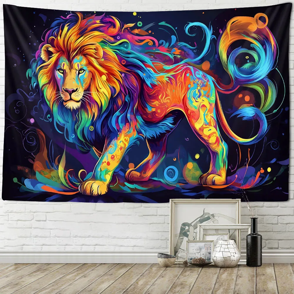 Bedroom Cartoon Lion Tapestry Aesthetics Animal Wall Hanging Decoration Background Cloth Fairy Tale Living Room Dormitory Poster
Bedroom Cartoon Lion Tapestry Aesthetics Animal Wall Hanging Decoration Background Cloth Fairy Tale Living Room Dormitory Poster