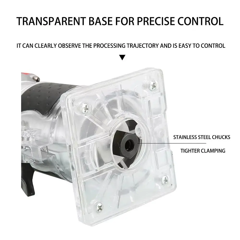 30000RPM Electric Trimming Machine US/EU Plug 800W Wood Edge Router Trimmer Woodworking Manual Engraving 
30000RPM Electric Trimming Machine US/EU Plug 800W Wood Edge Router Trimmer Woodworking Manual Engraving