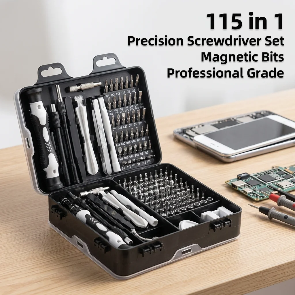 115 in 1 Precision Screwdriver Set Magnetic Bit Torx Cross Hex Screwdriver Kit for Phone Computer Repair Tool Home Hand Tools
115 in 1 Precision Screwdriver Set Magnetic Bit Torx Cross Hex Screwdriver Kit for Phone Computer Repair Tool Home Hand Tools