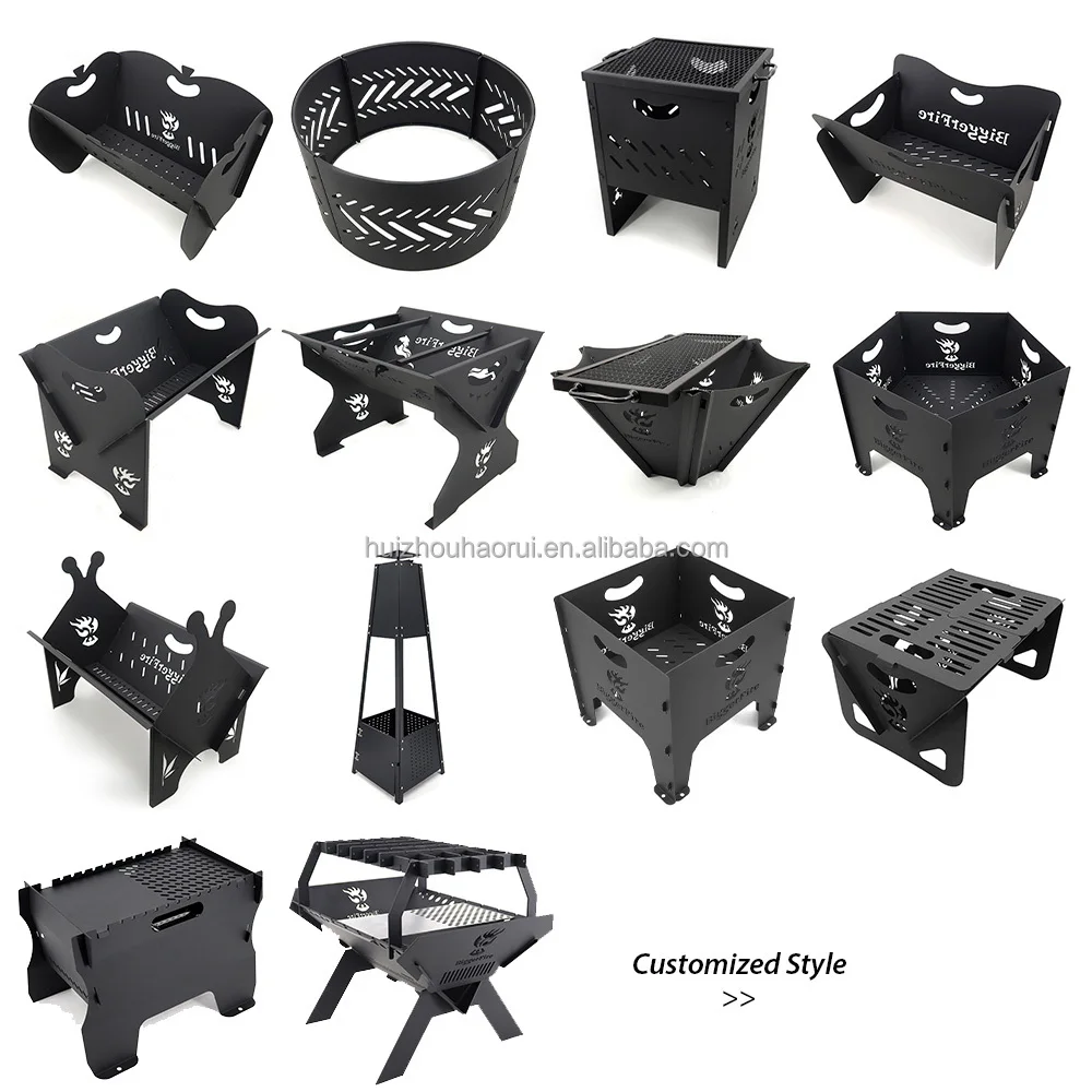 Outdoor BBQ Camping Custom Carbon Steel Fire Pit Bowl Round Square Portable Eco-friendly Wood Charcoal Burning Metal Firepit
Outdoor BBQ Camping Custom Carbon Steel Fire Pit Bowl Round Square Portable Eco-friendly Wood Charcoal Burning Metal Firepit