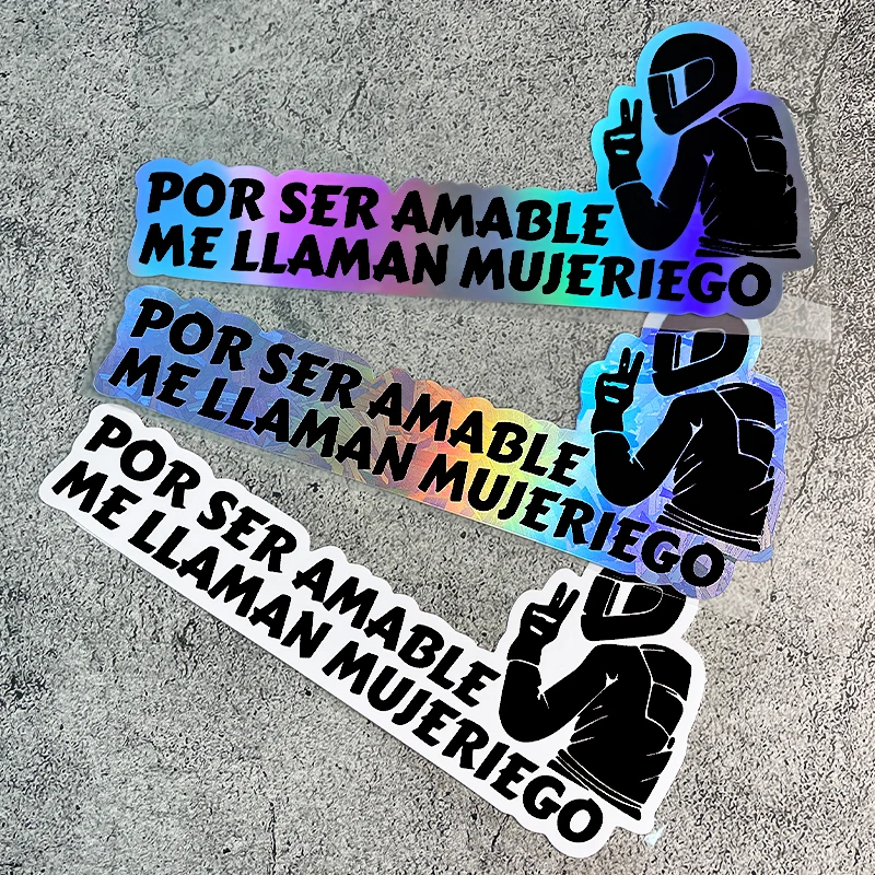 POR SER AMABLE Spanish Letter Sticker Waterproof Vinyl Decal Universal Moto Scooter Car Laptop Window DIY Styling Decor
POR SER AMABLE Spanish Letter Sticker Waterproof Vinyl Decal Universal Moto Scooter Car Laptop Window DIY Styling Decor