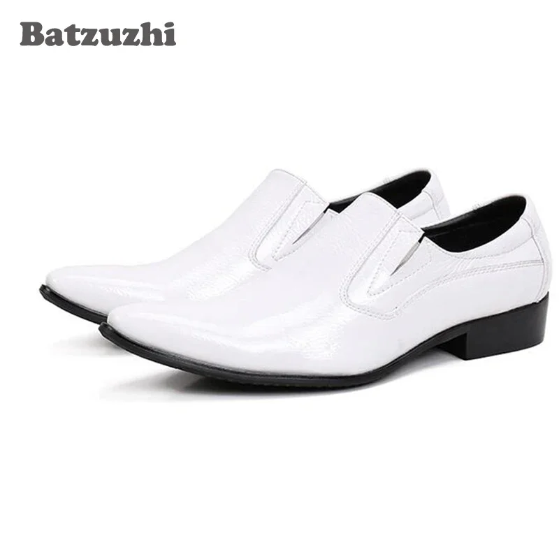 Batzuzhi Brand New Formal Men Dress Shoes Genuine Leather Luxury Wedding Male Shoes White Suit Wedding Shoes Men, Big Size 46
Batzuzhi Brand New Formal Men Dress Shoes Genuine Leather Luxury Wedding Male Shoes White Suit Wedding Shoes Men, Big Size 46