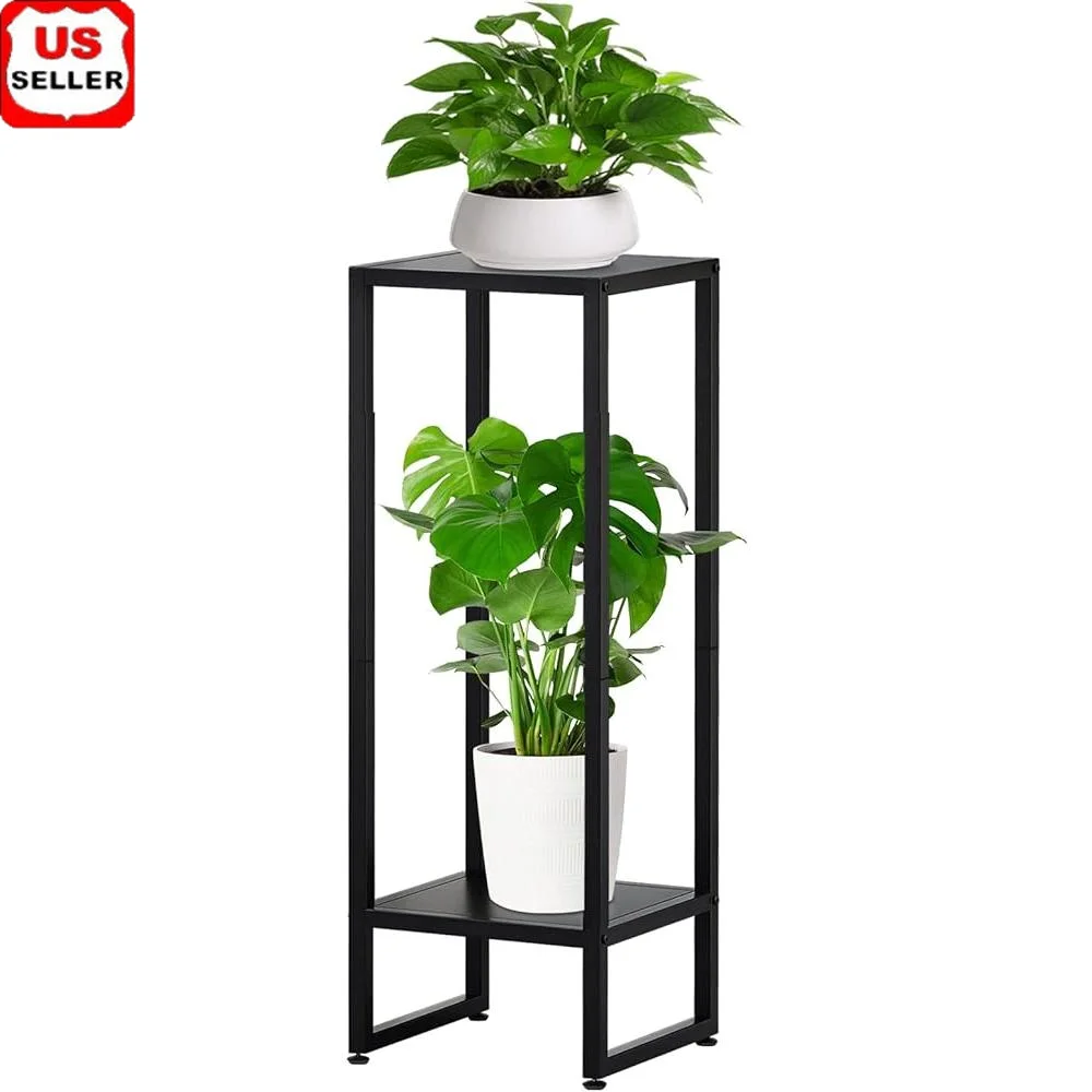 2-Tier Tall Plant Stand Indoor Metal Plant Holder Modern Design Sturdy Black Pedestal Potted Plants Home Garden Display
2-Tier Tall Plant Stand Indoor Metal Plant Holder Modern Design Sturdy Black Pedestal Potted Plants Home Garden Display