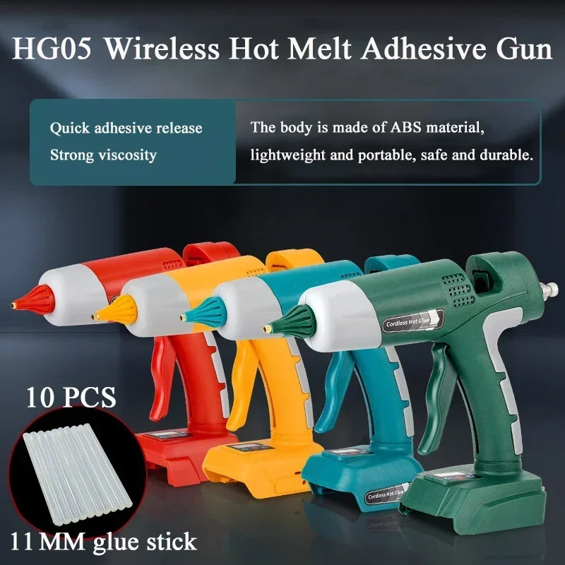 Беспроводной термоклеевой пистолет HG05 для Makita BL1830, Bosch, Milwaukee, Dewalt, литиевый аккумулятор 18 в, электроинструменты
Беспроводной термоклеевой пистолет HG05 для Makita BL1830, Bosch, Milwaukee, Dewalt, литиевый аккумулятор 18 в, электроинструменты