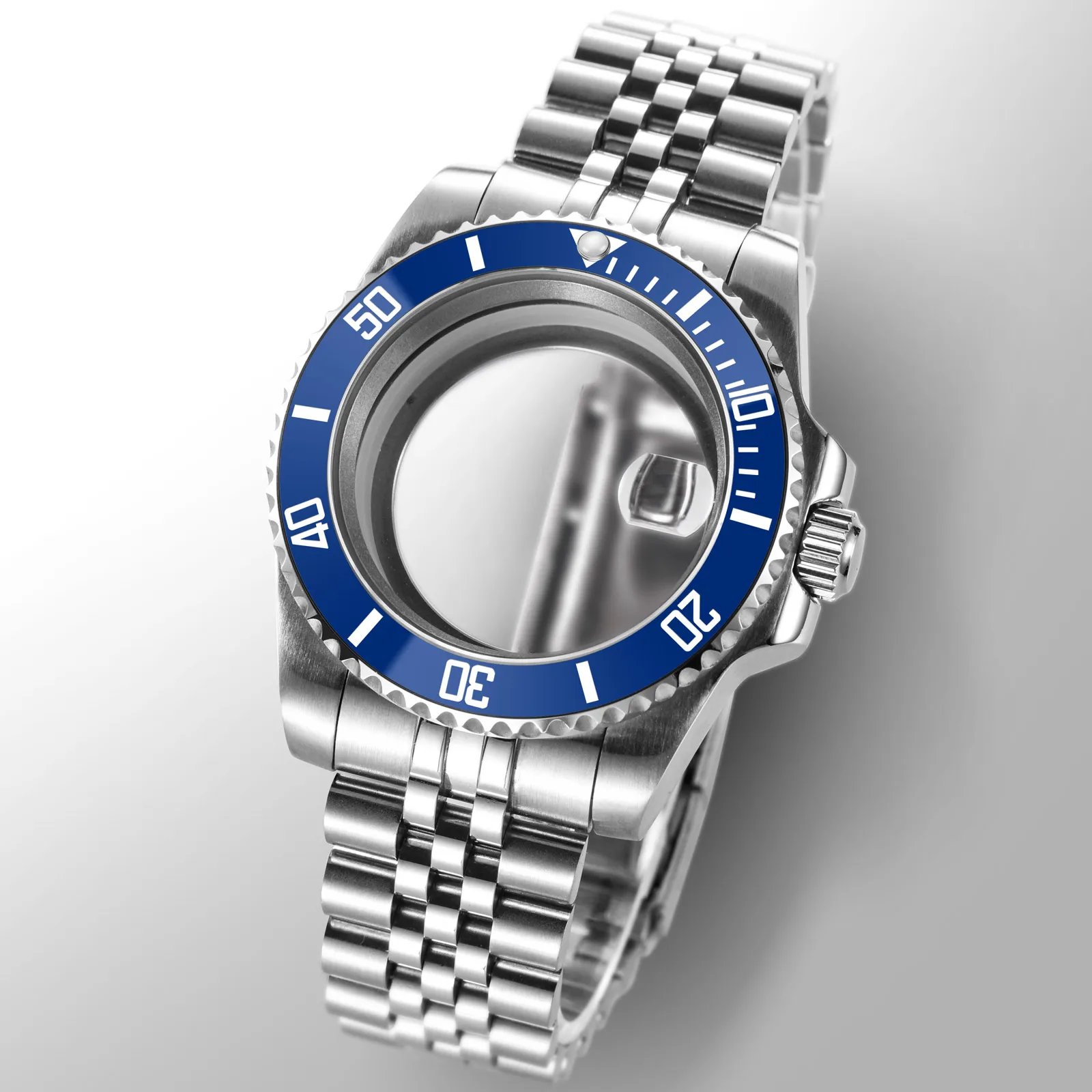 40mm SubGmt Watch Case Fit NH35 Movement, Jubilee Stainless Steel Band, Sapphire Glass, SeikMod Watch Modification Accessories
40mm SubGmt Watch Case Fit NH35 Movement, Jubilee Stainless Steel Band, Sapphire Glass, SeikMod Watch Modification Accessories
