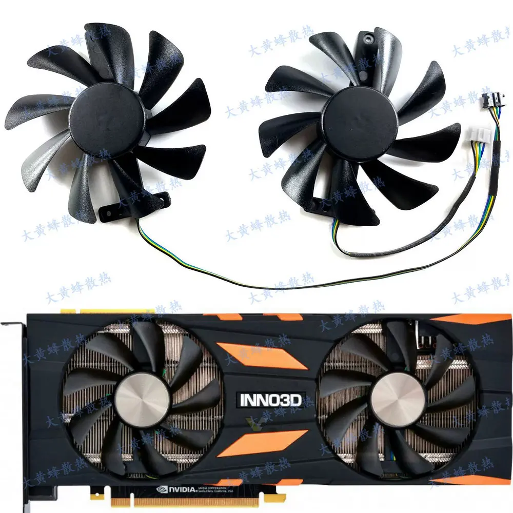 Новый вентилятор охлаждения для видеокарты INNO3D RTX2080ti RTX2080 RTX2070 SUPER TWIN X2
Новый вентилятор охлаждения для видеокарты INNO3D RTX2080ti RTX2080 RTX2070 SUPER TWIN X2