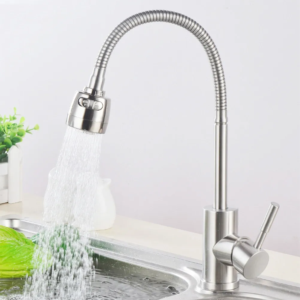 Cold Hot Water Faucet Single H Rotate Tap Kitchen Sink Waterfall Stainless Steel Home Decor Long Spout Durability Easy
Cold Hot Water Faucet Single H Rotate Tap Kitchen Sink Waterfall Stainless Steel Home Decor Long Spout Durability Easy