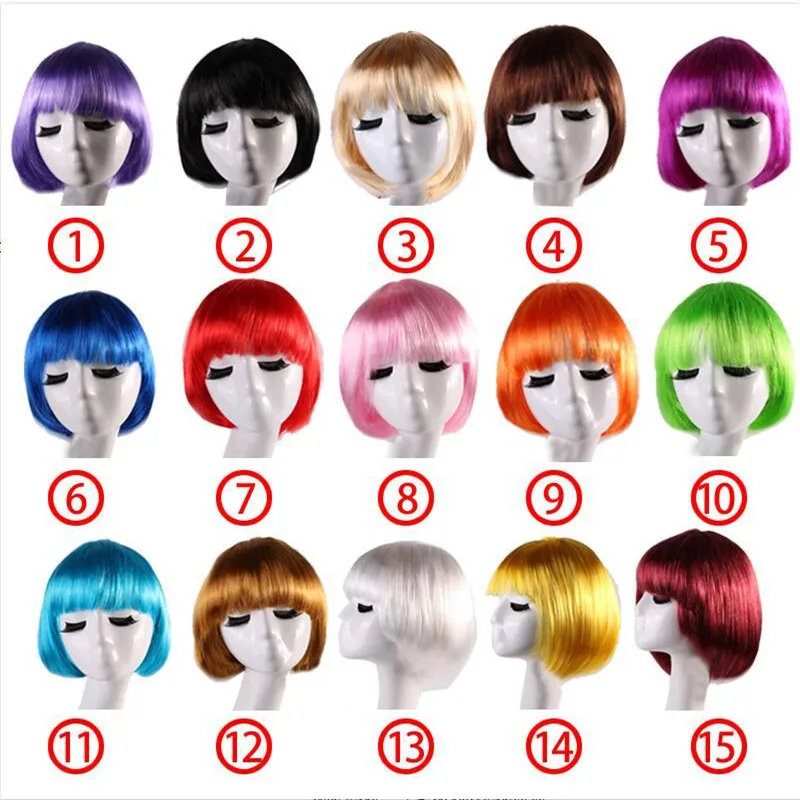 Performance Costume Halloween Stage Outfit Student Cosplay Wig Bangs BOBO Hair Cut Short Female Fake Hair Party Makeup
Performance Costume Halloween Stage Outfit Student Cosplay Wig Bangs BOBO Hair Cut Short Female Fake Hair Party Makeup