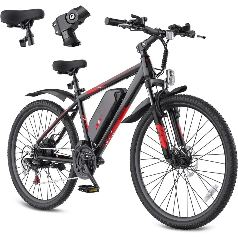 Электровелосипед для взрослых и подростков - 350W 26-дюймовый электровелосипед Victor - 21 скорость, до 32 км/ч, до 64 км на одном заряде, с двойными дисковыми тормозами, индивидуальная настройка
Электровелосипед для взрослых и подростков - 350W 26-дюймовый электровелосипед Victor - 21 скорость, до 32 км/ч, до 64 км на одном заряде, с двойными дисковыми тормозами, индивидуальная настройка