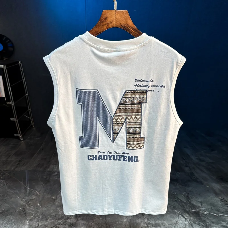 Summer New Printed Loose Sport Fitness Sleeveless Tank Top Men's Trendy Sweat Absorbing T-shirt Sweatshirt
Summer New Printed Loose Sport Fitness Sleeveless Tank Top Men's Trendy Sweat Absorbing T-shirt Sweatshirt