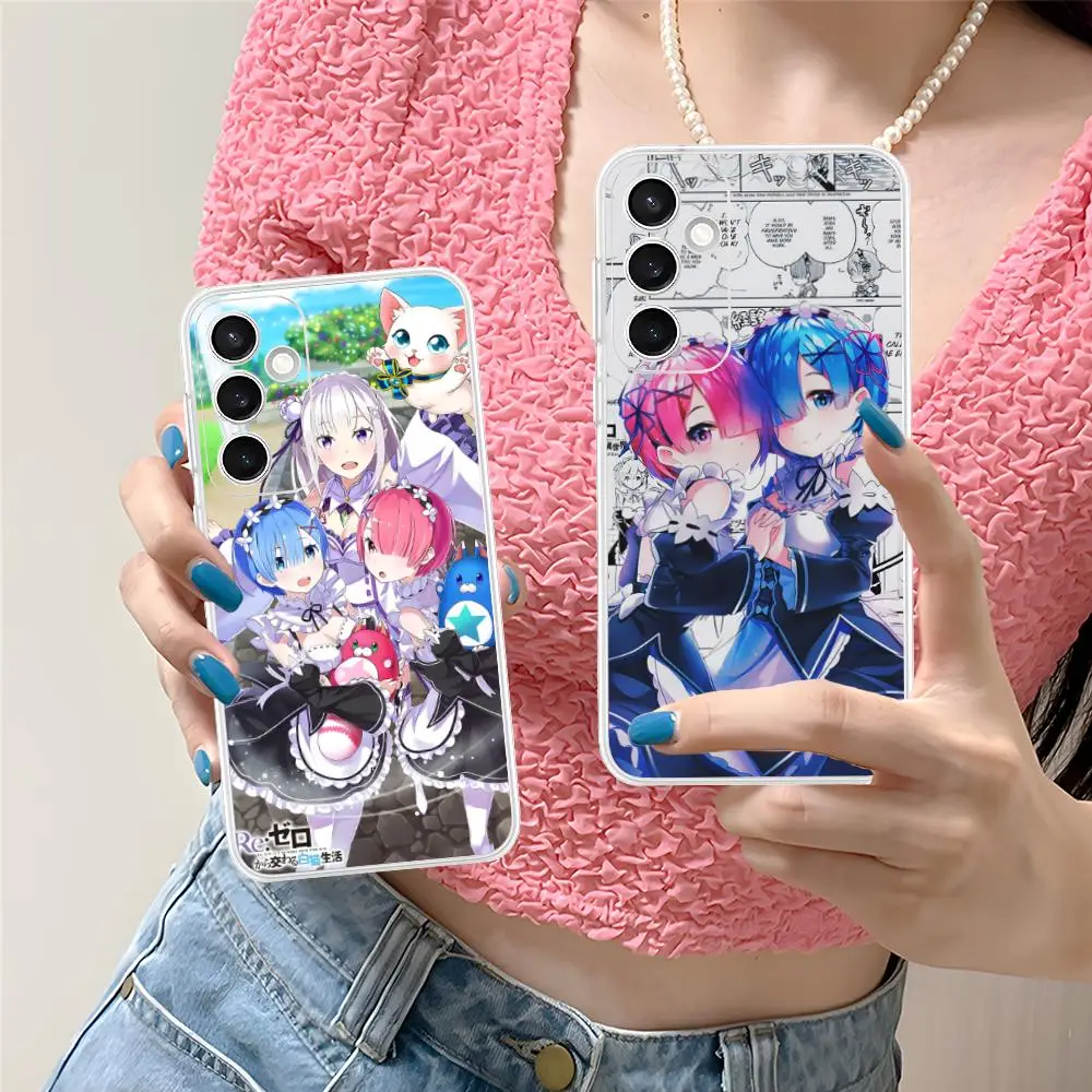 ReZero Rem Ram Phone Case for Samsung Galaxy S25 S24 S23 S22 S21Plus FE Ultra Soft TPU Clear Shockproof Cover
ReZero Rem Ram Phone Case for Samsung Galaxy S25 S24 S23 S22 S21Plus FE Ultra Soft TPU Clear Shockproof Cover