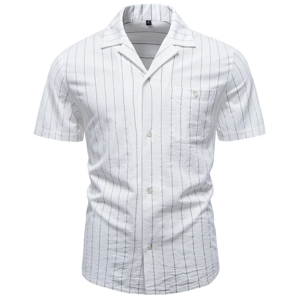 2026 Vertical Stripes Men's Casual Short Sleeve Shirt Business Leisure Summer Shirt
2026 Vertical Stripes Men's Casual Short Sleeve Shirt Business Leisure Summer Shirt