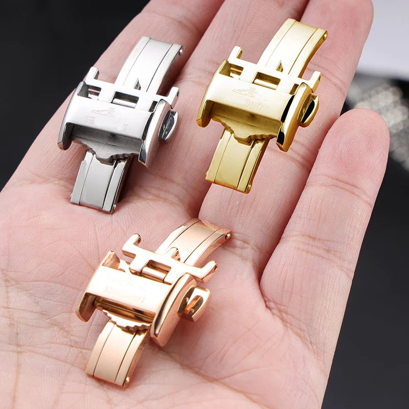 Stainless steel butterfly buckle Watch accessories for Longines famous craftsman flag series strap 18mm folding clasp
Stainless steel butterfly buckle Watch accessories for Longines famous craftsman flag series strap 18mm folding clasp