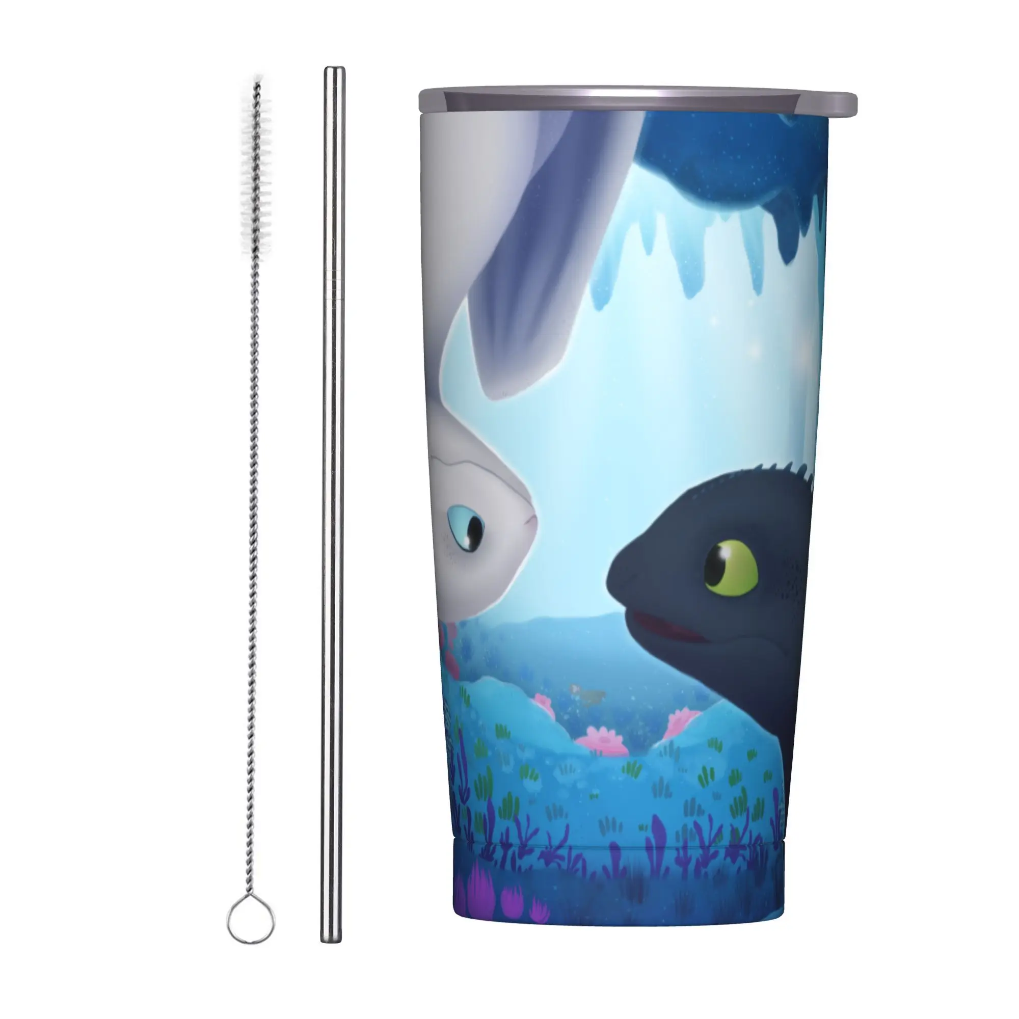 Toothless And Light Fury Tumbler Vacuum Insulated Thermal Cup with Lid Straw Car Mugs Water Bottle
Toothless And Light Fury Tumbler Vacuum Insulated Thermal Cup with Lid Straw Car Mugs Water Bottle