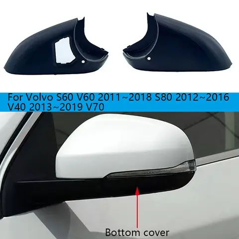 Car Rear Heated Mirror Glass Bottom For Volvo S60 V60 2011~2018 S80 2012~2016 V40 2013~2019 V70