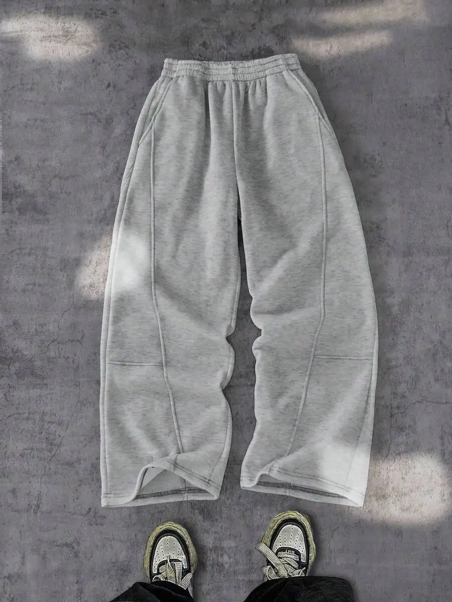 Серые свободные спортивные брюки прямого кроя с элементами пэчворка, унисекс, повседневные брюки
Серые свободные спортивные брюки прямого кроя с элементами пэчворка, унисекс, повседневные брюки