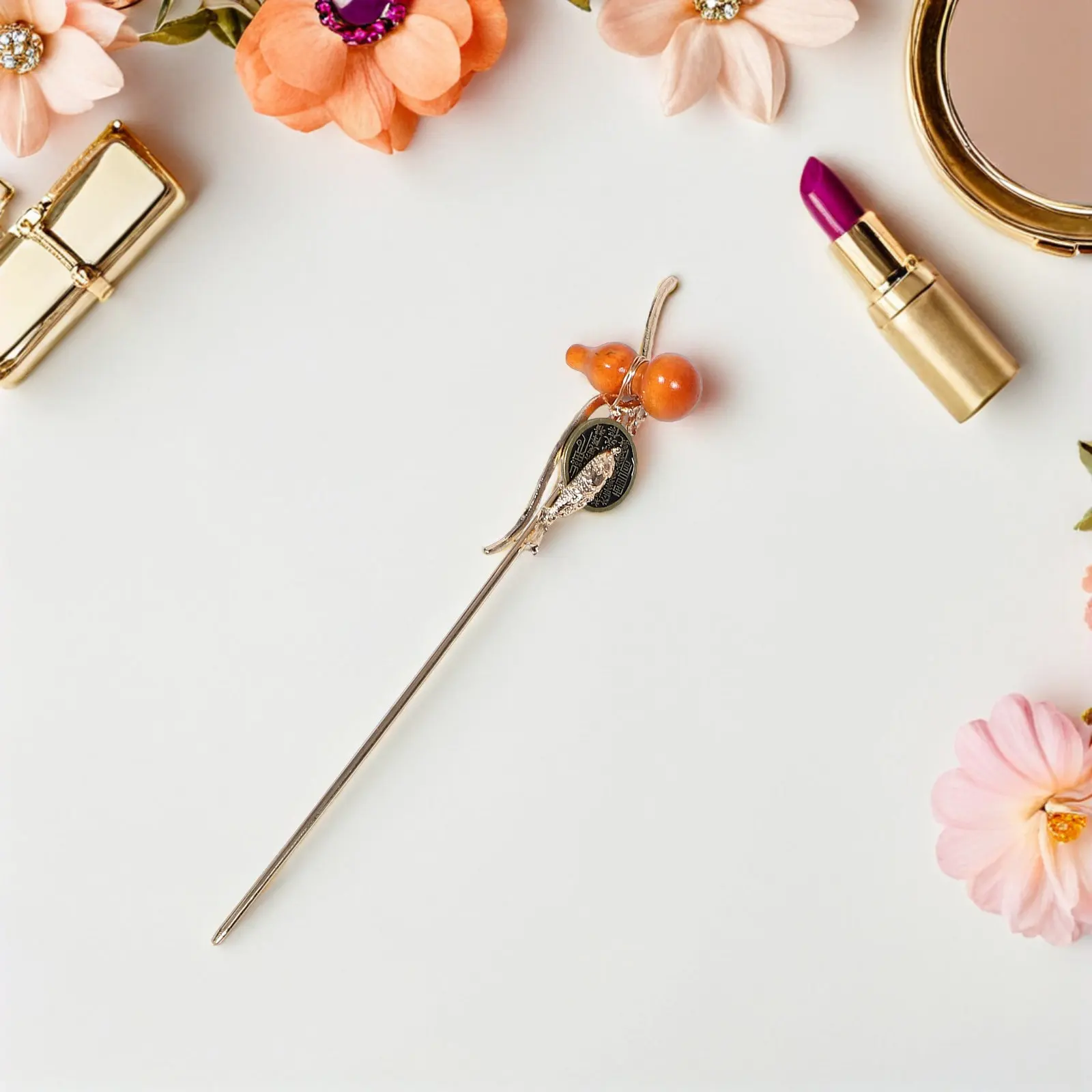 2Pcs Ancient Style Chinese Hanfu Hairpin Set Gourd Tassel Metal Hair Forks Bun Chignon Pin Traditional Hair Accessories
2Pcs Ancient Style Chinese Hanfu Hairpin Set Gourd Tassel Metal Hair Forks Bun Chignon Pin Traditional Hair Accessories