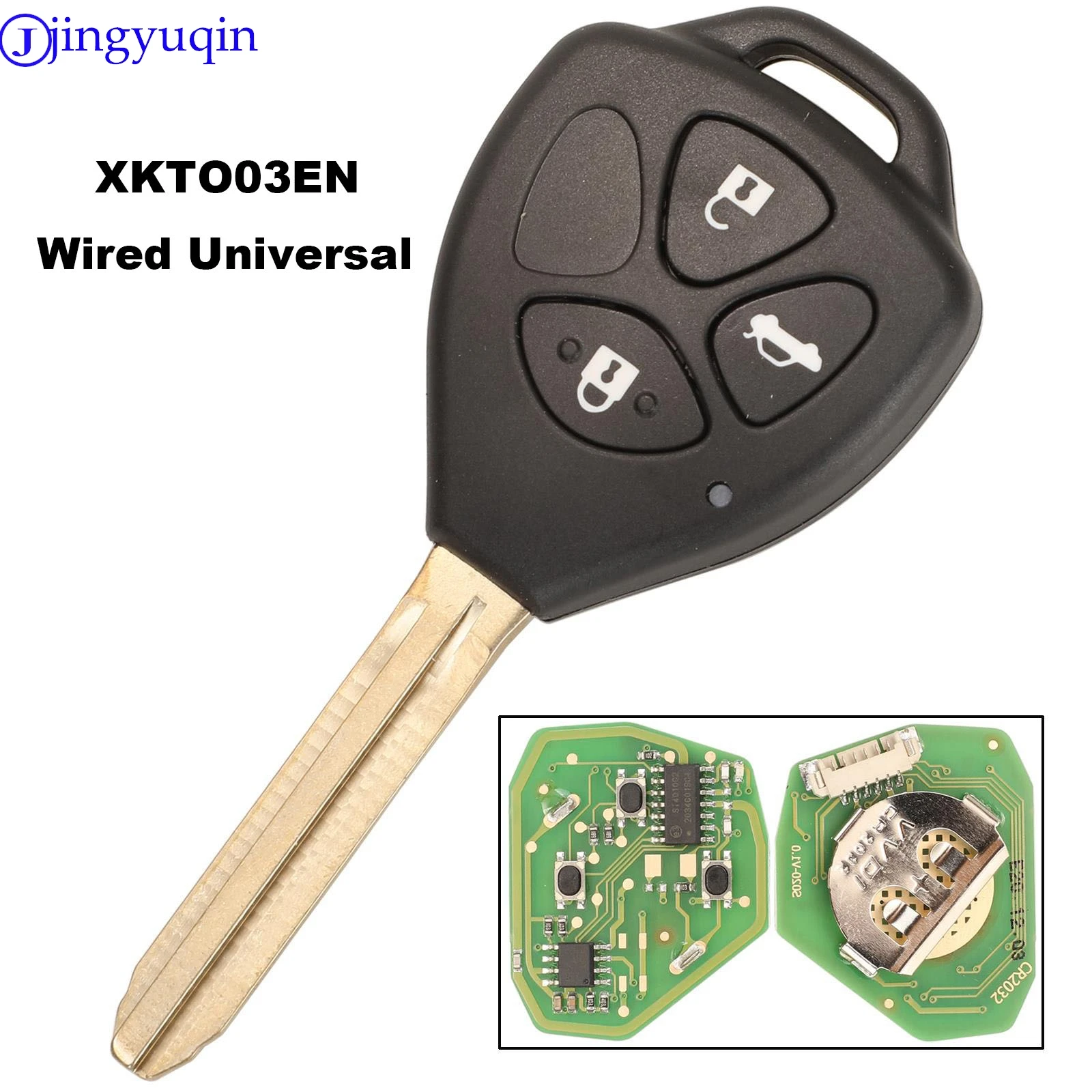 XHORSE jingyuqin XKTO03EN Wired Universal Remote Key For Toyota Style 3 Buttons English Version
XHORSE jingyuqin XKTO03EN Wired Universal Remote Key For Toyota Style 3 Buttons English Version