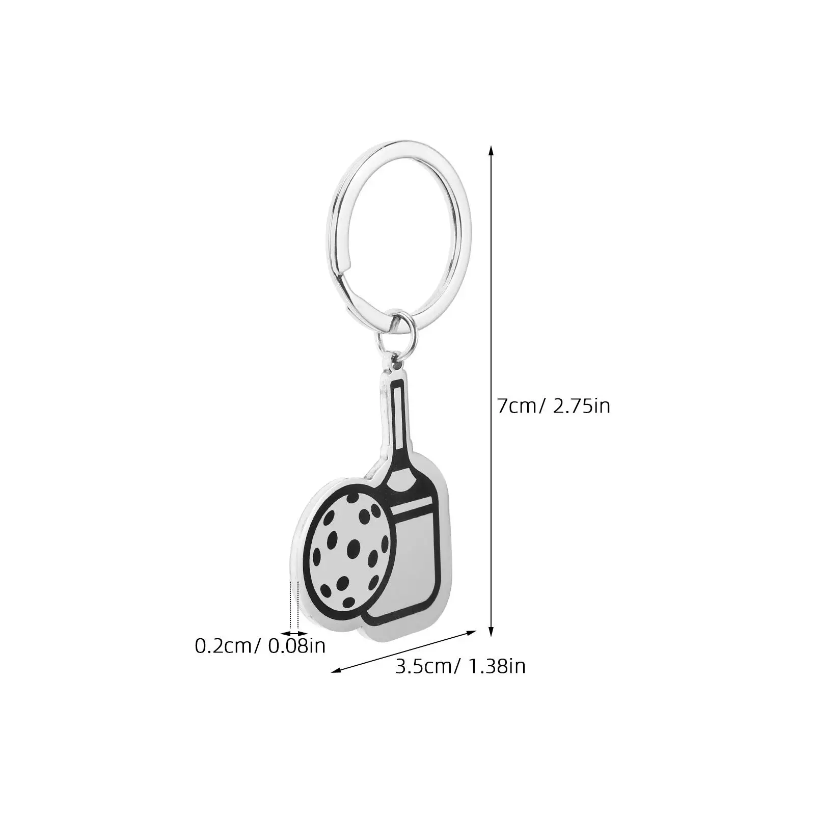 Racket Keychain Stainless Steel Sports Jewelry Holder Tennis Charm Hanging Accessories Birthday Decorations Mini Size
Racket Keychain Stainless Steel Sports Jewelry Holder Tennis Charm Hanging Accessories Birthday Decorations Mini Size