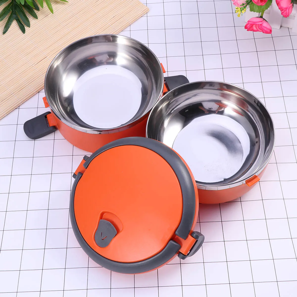Double Layer Insulated Lunch Box Orange Hot Food Container Stacking for Adults Students Stainless Steel Leak Proof
Double Layer Insulated Lunch Box Orange Hot Food Container Stacking for Adults Students Stainless Steel Leak Proof