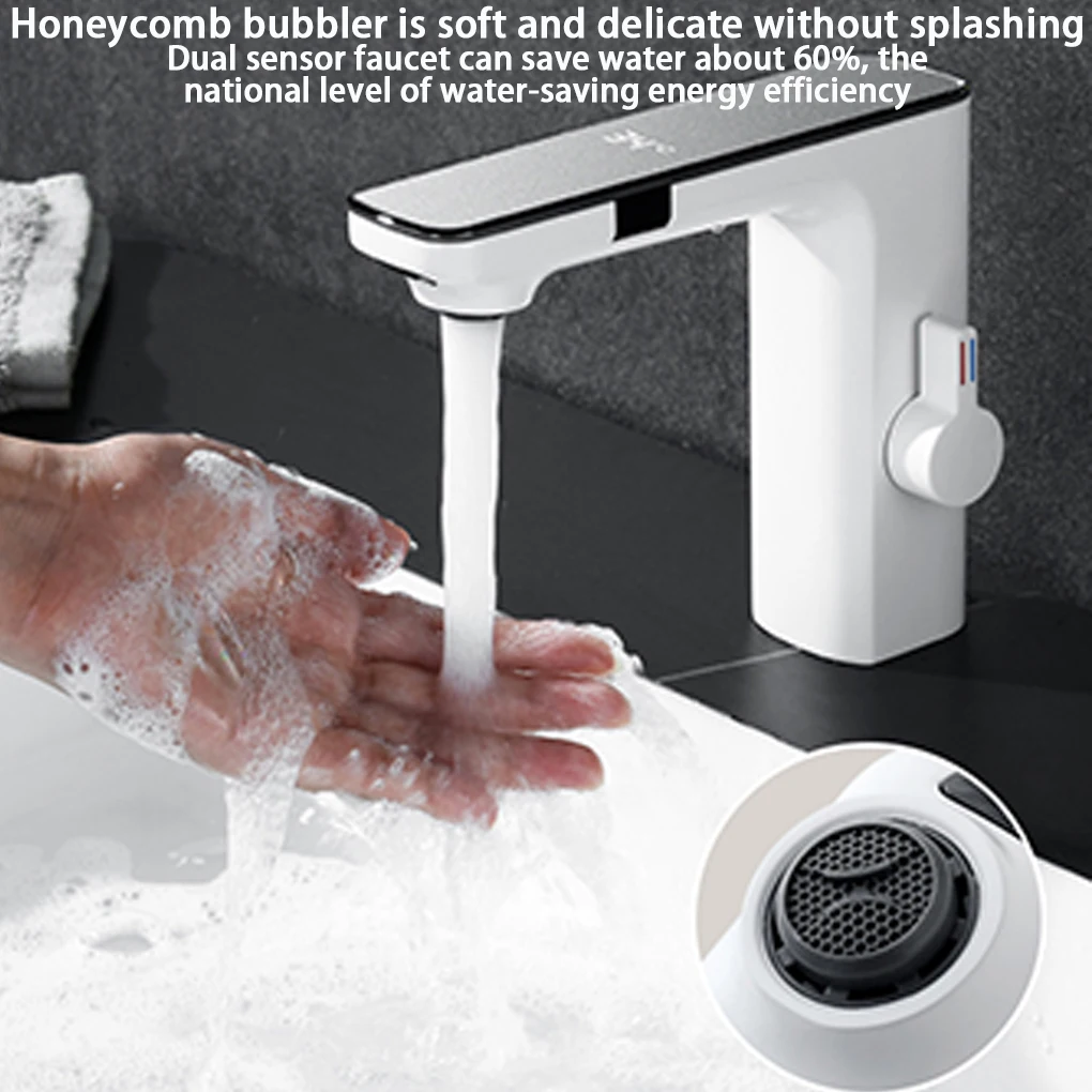 High Quality Touchless Sensor Basin Faucet Smart Digital Display Bathroom Sink Faucet Sense Hot Cold Water Mixer Tap
High Quality Touchless Sensor Basin Faucet Smart Digital Display Bathroom Sink Faucet Sense Hot Cold Water Mixer Tap