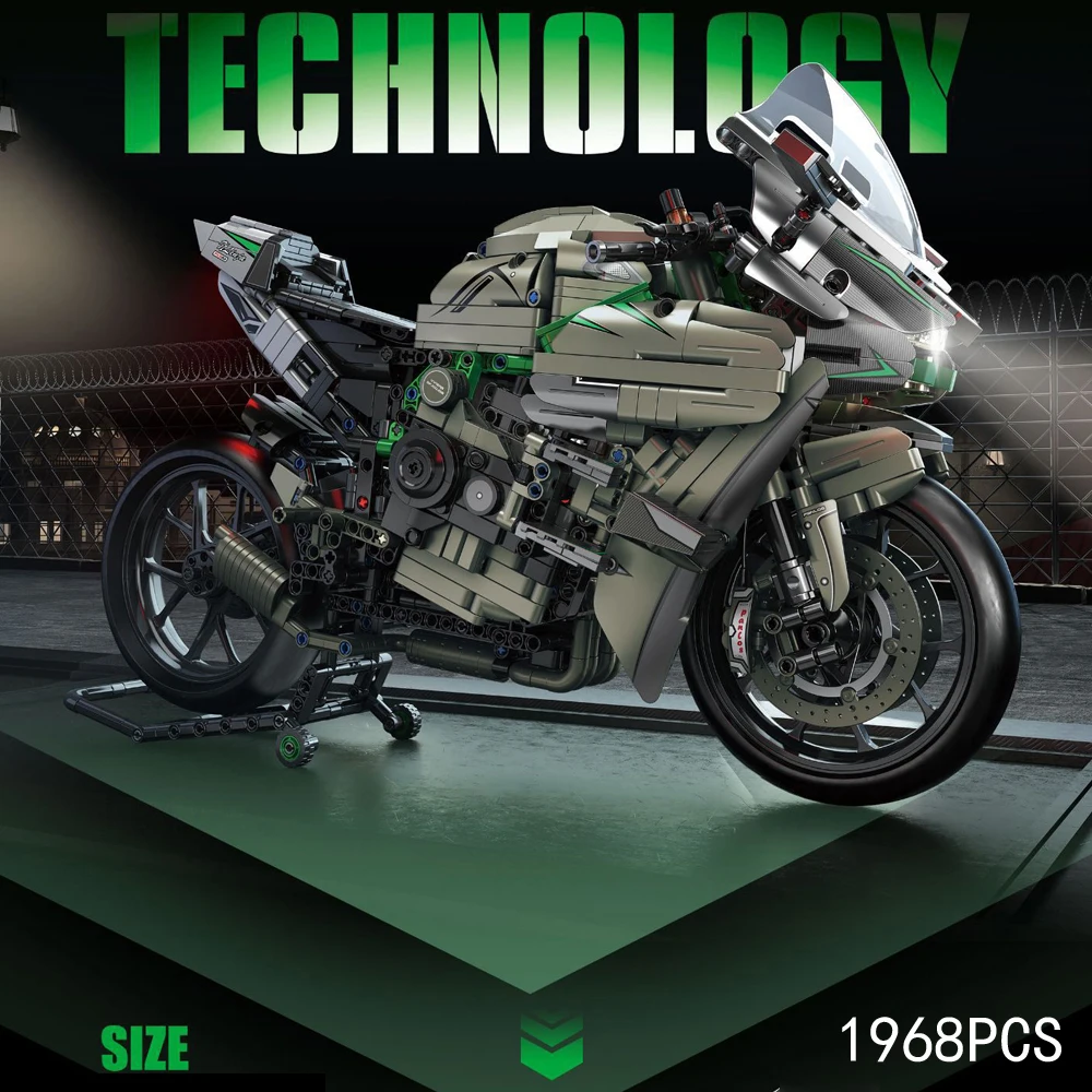 Technical Japan 1:5 Scale Motorcycle Ninja H2R Building Block Motor Vehicle Model Steam Bricks Toy With Light Collection For Boy 
Technical Japan 1:5 Scale Motorcycle Ninja H2R Building Block Motor Vehicle Model Steam Bricks Toy With Light Collection For Boy