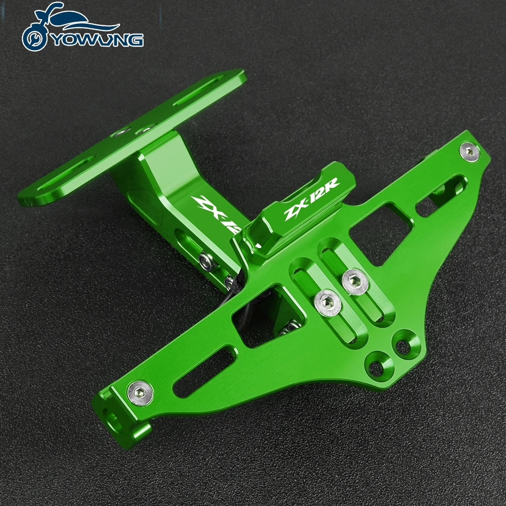 For KAWASAKI ZX-12R ZX12R 2000 - 2023 2022 2021 2020 Adjustable CNC Aluminum Bracket License Plate Holder LED Light
For KAWASAKI ZX-12R ZX12R 2000 - 2023 2022 2021 2020 Adjustable CNC Aluminum Bracket License Plate Holder LED Light