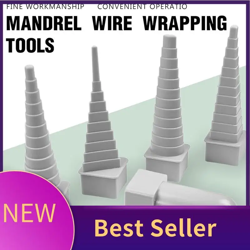 ABLU-4 Piece Mandrel Wire Wrapping Tools Set,Includes Triangular, Round, Oval, Square And Plastic Handle For Metal Winding
ABLU-4 Piece Mandrel Wire Wrapping Tools Set,Includes Triangular, Round, Oval, Square And Plastic Handle For Metal Winding