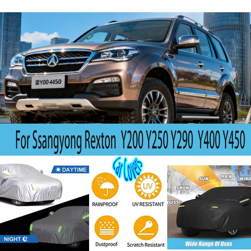 For Ssangyong Rexton MK1 Y200 Y250 Y290 MK2 Y400 Y450 2002-2023 Full Car Covers Outdoor Sun Anti UV Rain Snow Dust Protection
For Ssangyong Rexton MK1 Y200 Y250 Y290 MK2 Y400 Y450 2002-2023 Full Car Covers Outdoor Sun Anti UV Rain Snow Dust Protection
