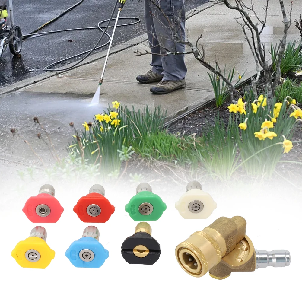 Nozzle Tips Kit High Pressure Washer Nozzles Compatible With 4500 PSI Green 25 Spray Pattern For Home Cleaning
Nozzle Tips Kit High Pressure Washer Nozzles Compatible With 4500 PSI Green 25 Spray Pattern For Home Cleaning