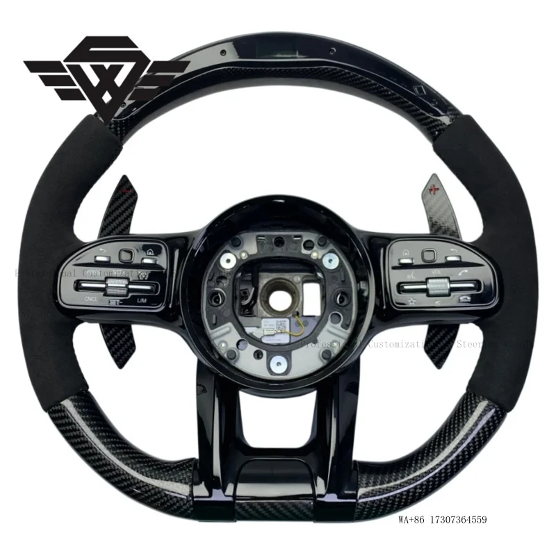 Premium Sport Factory Custom Real Carbon Fiber with LED Car Steering Wheel Suitable for Mercedes Benz E63 GLK W223 809P W205
Premium Sport Factory Custom Real Carbon Fiber with LED Car Steering Wheel Suitable for Mercedes Benz E63 GLK W223 809P W205