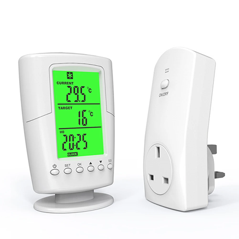 Sleek Design Wireless Programmable thermostat timer switch socket with remote operation capabilities available
Sleek Design Wireless Programmable thermostat timer switch socket with remote operation capabilities available