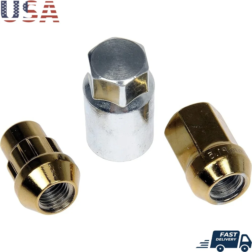 713-375K Gold Acorn Wheel Nut Lock Set 20 Pack Car Accessory Carbon Steel Durable Theft Prevention 4 or 5 Bolt Wheels
713-375K Gold Acorn Wheel Nut Lock Set 20 Pack Car Accessory Carbon Steel Durable Theft Prevention 4 or 5 Bolt Wheels