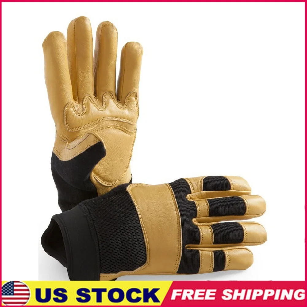 Men's Premium Goatskin Utility Gloves with Reinforced Padded Palm Flexible Neoprene Cuff Adjustable Wrist Closure Mechanics
Men's Premium Goatskin Utility Gloves with Reinforced Padded Palm Flexible Neoprene Cuff Adjustable Wrist Closure Mechanics
