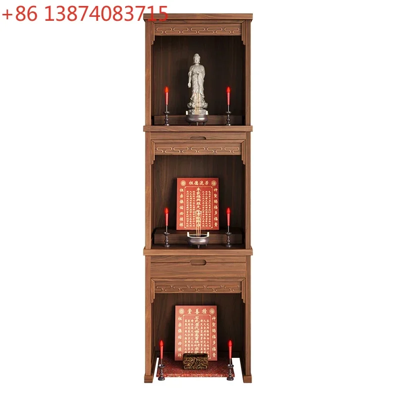 Three-Layer Altar Cabinet Clothes Closet Home Guanyin Worship Table Old Elm Lucky Lord Landlord Shrine
Three-Layer Altar Cabinet Clothes Closet Home Guanyin Worship Table Old Elm Lucky Lord Landlord Shrine