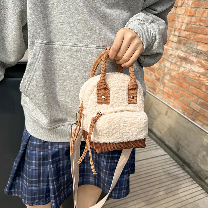 Creative Lamb Wool Handbag with Shoulder Strap Casual Plush Winter Vintage Versatile Handbag
Creative Lamb Wool Handbag with Shoulder Strap Casual Plush Winter Vintage Versatile Handbag