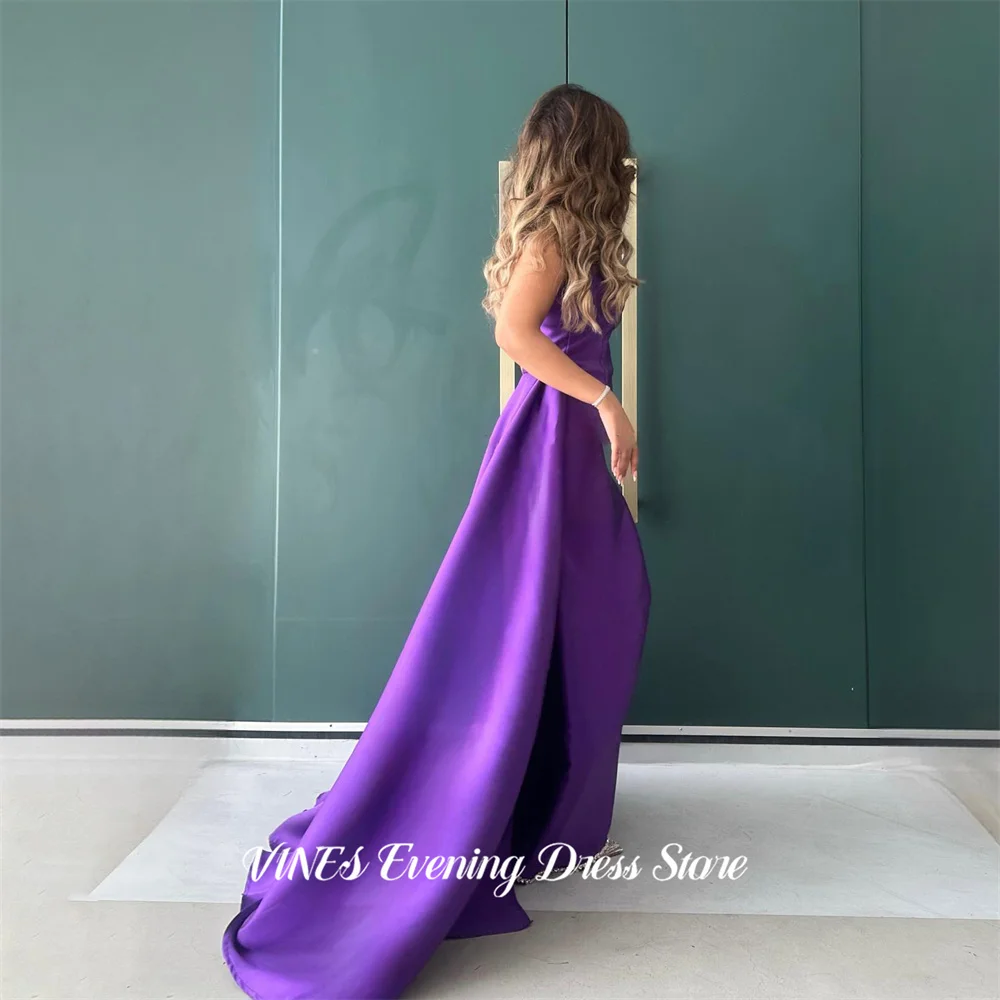VINES Purple Strapless Satin Prom Dresses Sleeveless Floor Length Celebrity Dress Slim Fit Elegant Evening Dresses Customized
VINES Purple Strapless Satin Prom Dresses Sleeveless Floor Length Celebrity Dress Slim Fit Elegant Evening Dresses Customized
