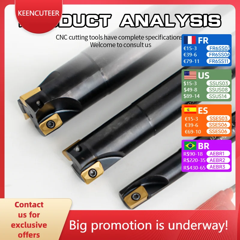 BAP300R CNC Right Angle Shoulder Milling Cutter APMT1135 Carbide Insert Indexable End Mill Lathe Cutting Tool
BAP300R CNC Right Angle Shoulder Milling Cutter APMT1135 Carbide Insert Indexable End Mill Lathe Cutting Tool