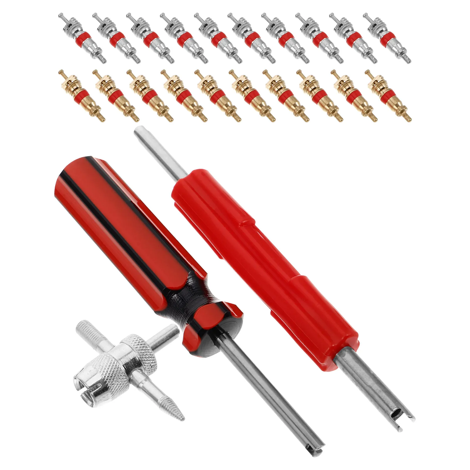 Valve Core Wrench Red Handle Single Tire Repair Tool for Car Truck Motorcycle ATVs Valve Removal Stem Installer
Valve Core Wrench Red Handle Single Tire Repair Tool for Car Truck Motorcycle ATVs Valve Removal Stem Installer