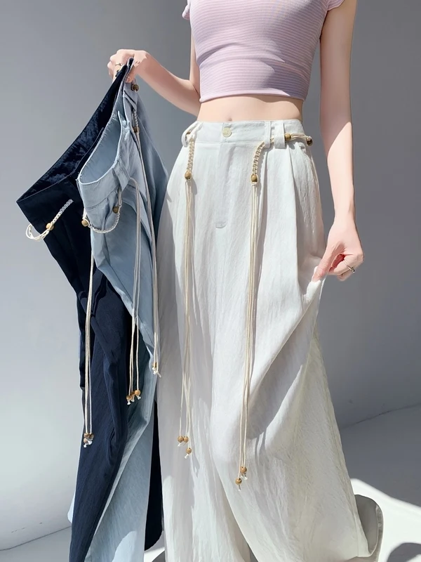 Authentic Summer 2026 High Waist Wide Leg Pants Casual Ice Silk Floor Length Women's Trousers Comfortable Straight Cut Pants
Authentic Summer 2026 High Waist Wide Leg Pants Casual Ice Silk Floor Length Women's Trousers Comfortable Straight Cut Pants