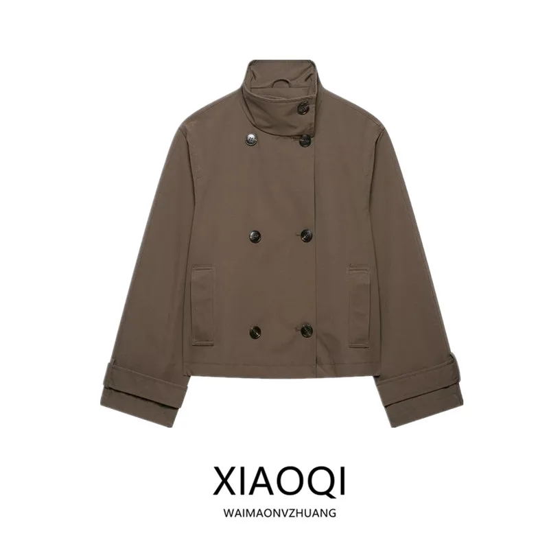 Spring Summer 2026 Women's Long Sleeve Stand Collar Short Casual Double Breasted Commuter Windbreaker 8073072 Fashion Outerwear
Spring Summer 2026 Women's Long Sleeve Stand Collar Short Casual Double Breasted Commuter Windbreaker 8073072 Fashion Outerwear