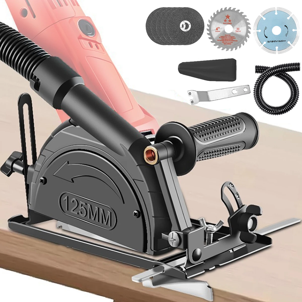 Hand Angle Grinder Converter Bracket Kit Dust Free 45°Adjustable Cutter Converter to Electric Circular Saw Holder for 100-125MM
Hand Angle Grinder Converter Bracket Kit Dust Free 45°Adjustable Cutter Converter to Electric Circular Saw Holder for 100-125MM