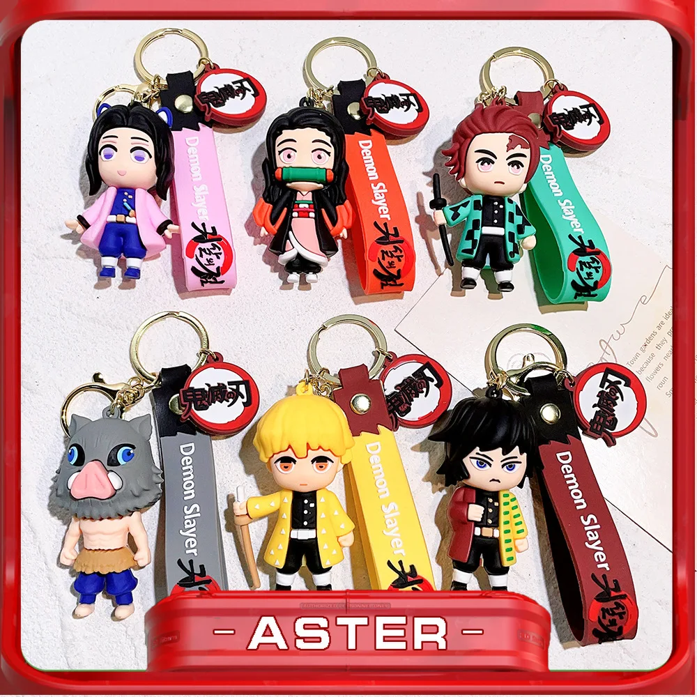 Demon Slayer keychain 10cm Kochou Shinobu Agatsuma Zenitsu Nichirin Iguro Obanai Hashibira Inosuke Anime Kawaii Gift Children
Demon Slayer keychain 10cm Kochou Shinobu Agatsuma Zenitsu Nichirin Iguro Obanai Hashibira Inosuke Anime Kawaii Gift Children