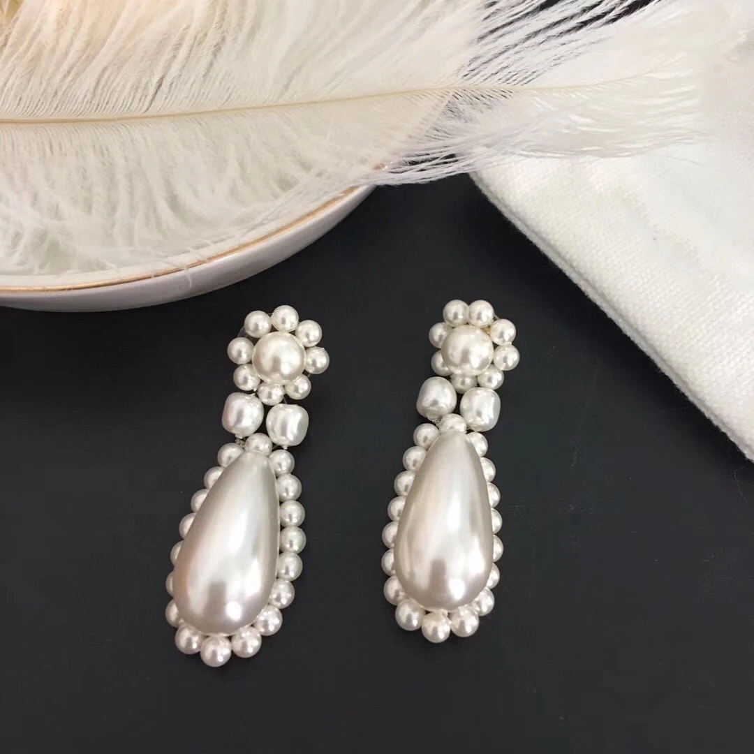 Europe America Handmade Pearl Earrings Woman Romantic Elegant Wedding Jewelry
Europe America Handmade Pearl Earrings Woman Romantic Elegant Wedding Jewelry