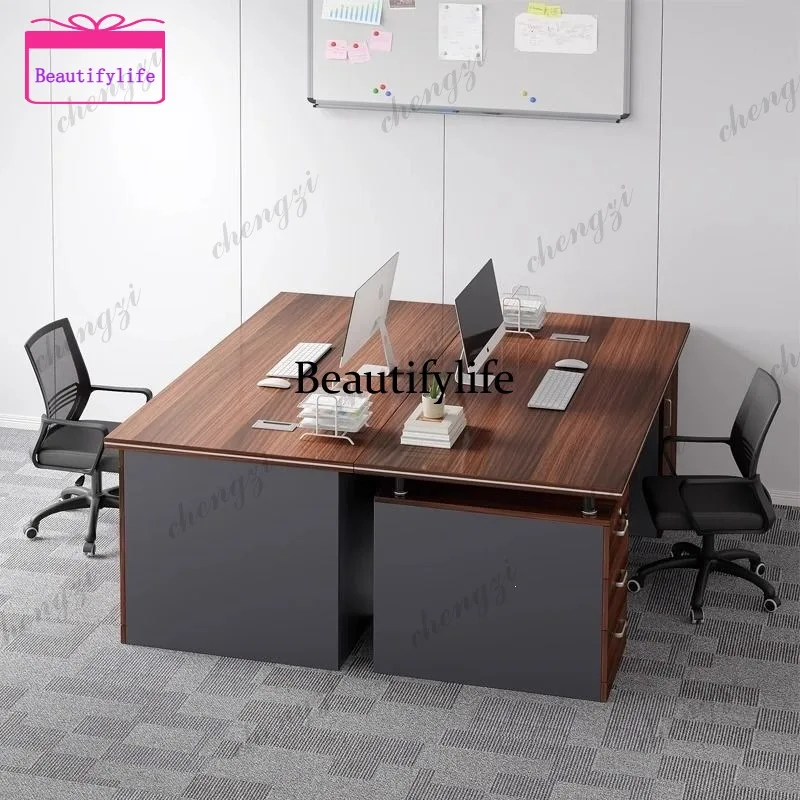 03 Minimalist office computer desk desktop home writing desk, bedroom drawer, staff office desk and chair combo
03 Minimalist office computer desk desktop home writing desk, bedroom drawer, staff office desk and chair combo