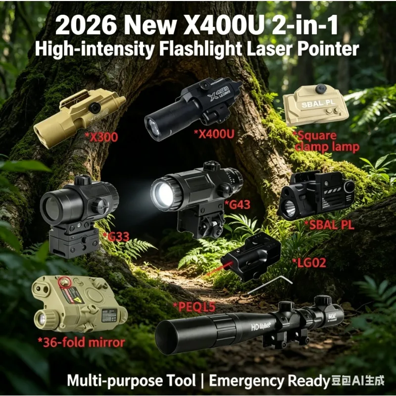 G33/G43/X300/X400U/PEQ-15/LG02 Tactical Flashlight Combo 20mm Rail for Airsoft CS Game Accessory
G33/G43/X300/X400U/PEQ-15/LG02 Tactical Flashlight Combo 20mm Rail for Airsoft CS Game Accessory