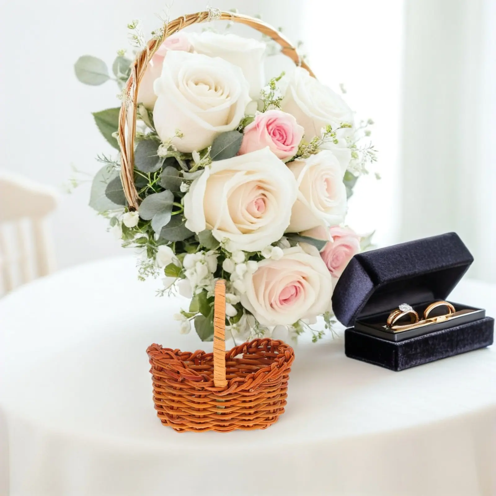 4Pcs Miniature Basket Woven Handle Dollhouse Decor Prop Tiny Flower Bread Storage Basket Mini House Layout Accessory Craft Decor
4Pcs Miniature Basket Woven Handle Dollhouse Decor Prop Tiny Flower Bread Storage Basket Mini House Layout Accessory Craft Decor