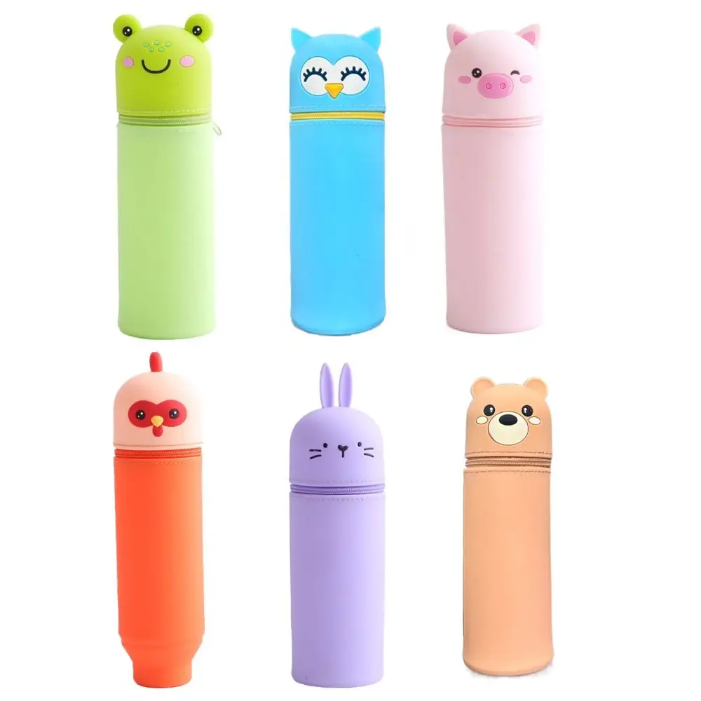 Cartoon Foldable Pen Case Silicone Cute Animal Stationery Organizer Dirt Resistant Soft Pen Container for Students
Cartoon Foldable Pen Case Silicone Cute Animal Stationery Organizer Dirt Resistant Soft Pen Container for Students