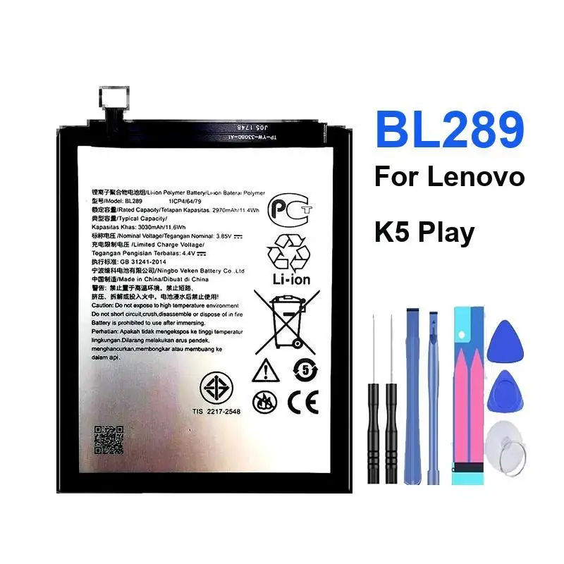 3030Mah Mobile Phone Battery BL289 Stable Power Supply For Lenovo K5 Play Hardwearing
3030Mah Mobile Phone Battery BL289 Stable Power Supply For Lenovo K5 Play Hardwearing